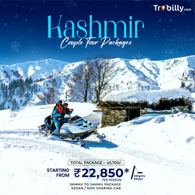 snow scooter on a snow mountain